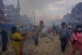 Final Day of Chariot Festival in Nepal