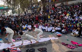 Protest rally against rising violence against women in Kathmandu