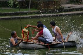 Naag Panchami festival or Snake worship festival being observed