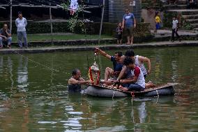 Naag Panchami festival or Snake worship festival being observed