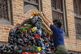 Naag Panchami festival or Snake worship festival being observed