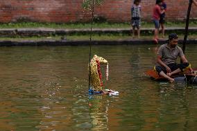 Naag Panchami festival or Snake worship festival being observed