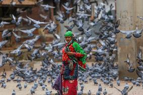 Indra Jatra Festvial amid pandemic restriction in Kathmandu