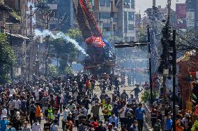 Devotees and police clash during chariot procession in Nepal