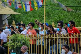 Chariot festival of Rato Machindranath is celebrated in Nepal.