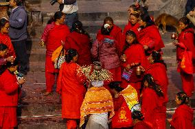 A month long Shree Swasthani festival in Kathmandu, Nepal