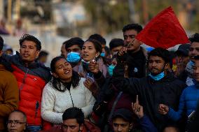 Protest Against Nepal's Prime Minister
