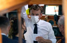 President Macron Heads To The Calanques National Park - Marseille