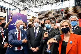 Jean Castex Visits The Global Industrie Fair At Eurexpo - Lyon