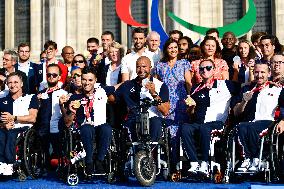 French Paralympic Team Athletes Return To Paris - Paris