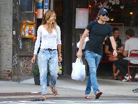 Kelly Bensimon with Nick Stefanov in New York