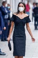 Queen Letizia Arrives At Retina Eco Awards - Madrid
