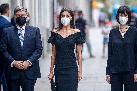 Queen Letizia Arrives At Retina Eco Awards - Madrid