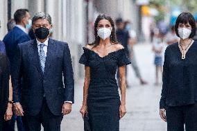 Queen Letizia Arrives At Retina Eco Awards - Madrid