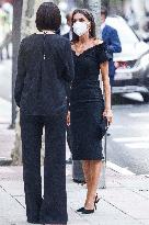 Queen Letizia Arrives At Retina Eco Awards - Madrid