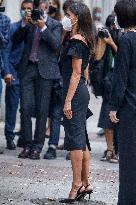 Queen Letizia Arrives At Retina Eco Awards - Madrid