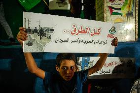 Palestinians Protest To Show Solidarity With Prisoners Held In Israeli Jails - Jabalia
