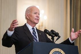 President Biden delivers remarks on his robust plan to stop the spread of the Delta variant and boost COVID-19 vaccinations