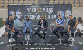 Official Weigh-In Event Press Conference - Tony Yoka And Petar Milas