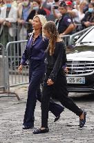 Jean-Paul Belmondo Funeral Arrivals - Paris