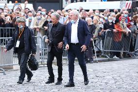 Jean-Paul Belmondo Funeral - Paris