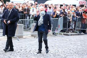 Jean-Paul Belmondo Funeral - Paris