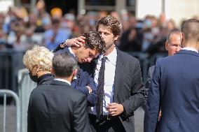 Jean-Paul Belmondo Funeral - Paris - Exit