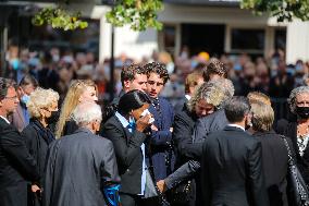 Jean-Paul Belmondo Funeral - Paris - Exit