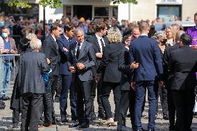 Jean-Paul Belmondo Funeral - Paris - Exit