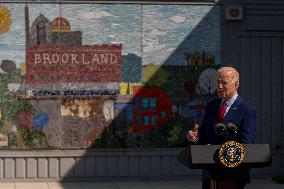 President Biden and First Lady Jill Biden Visit School