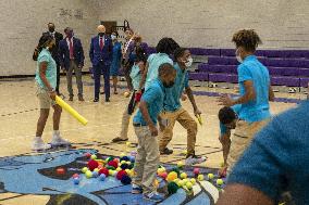 President Biden and First Lady Jill Biden Visit School