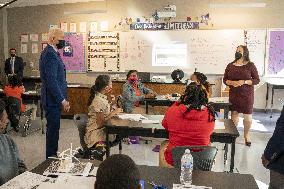 President Biden and First Lady Jill Biden Visit School