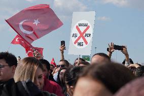 Anti-Vax Protest - Istanbul