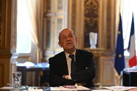 Jean-Yves Le Drian Portrait - Paris