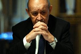Jean-Yves Le Drian Portrait - Paris