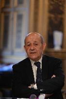Jean-Yves Le Drian Portrait - Paris