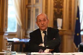Jean-Yves Le Drian Portrait - Paris