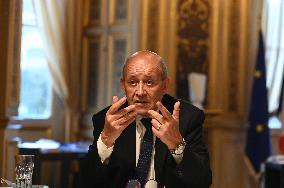 Jean-Yves Le Drian Portrait - Paris