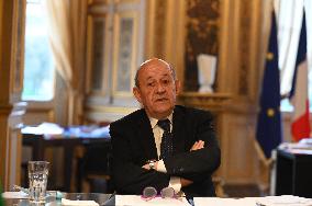 Jean-Yves Le Drian Portrait - Paris
