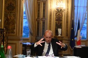 Jean-Yves Le Drian Portrait - Paris