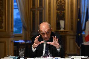 Jean-Yves Le Drian Portrait - Paris