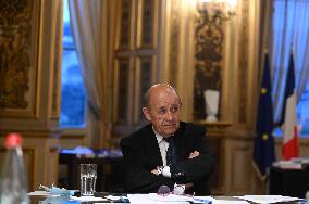 Jean-Yves Le Drian Portrait - Paris