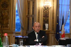 Jean-Yves Le Drian Portrait - Paris