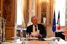 Jean-Yves Le Drian Portrait - Paris