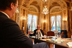 Jean-Yves Le Drian Portrait - Paris