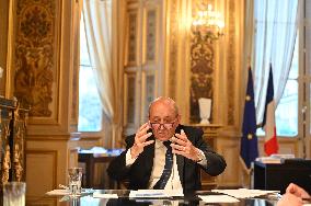 Jean-Yves Le Drian Portrait - Paris