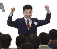 Kenta Izumi elected new leader of Japan's main opposition party