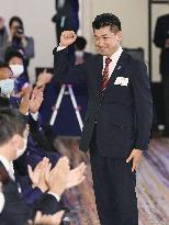 Kenta Izumi elected new leader of Japan's main opposition party