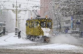 Snow plow in Hokkaido
