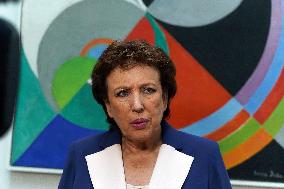 Roselyne Bachelot visit to Open Museum Francois Boucq exhibition - Lille